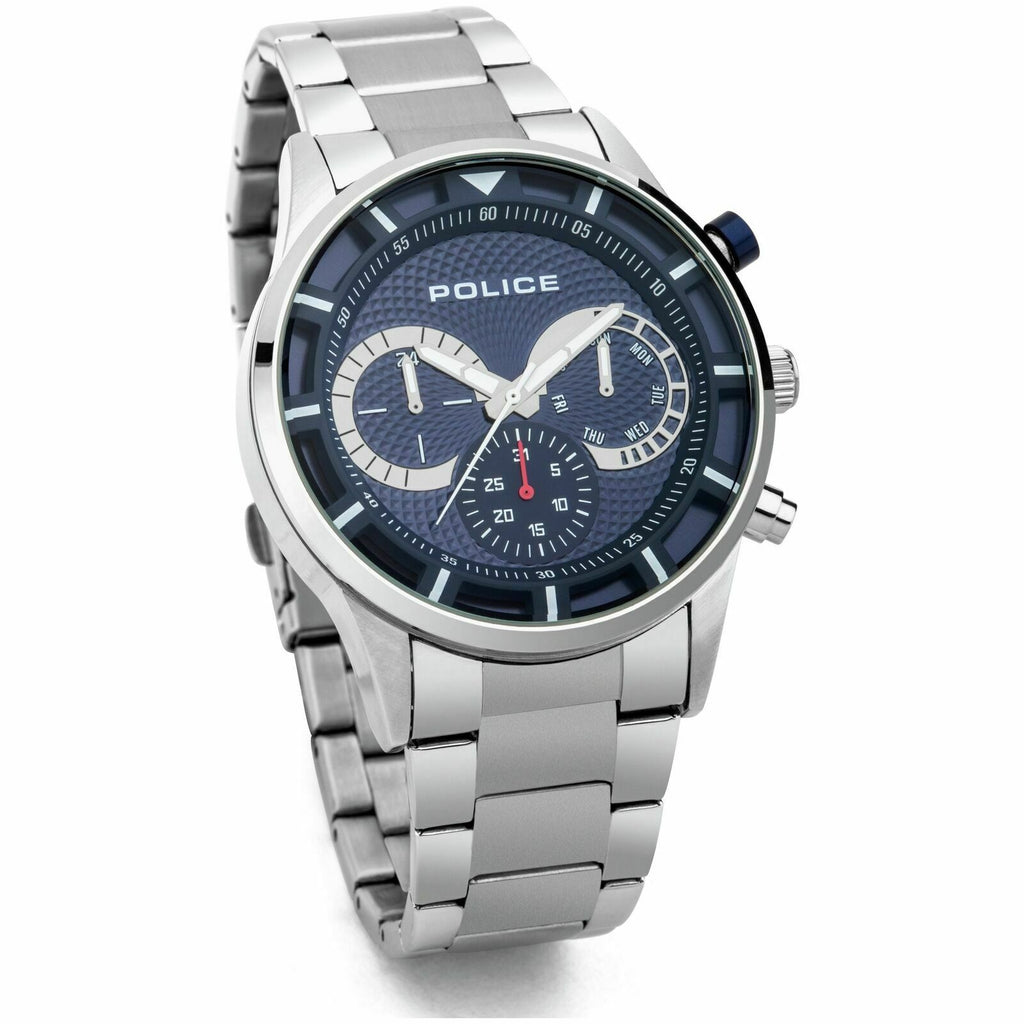 Driver Stainless Steel Bracelet Watch Multi function Dial