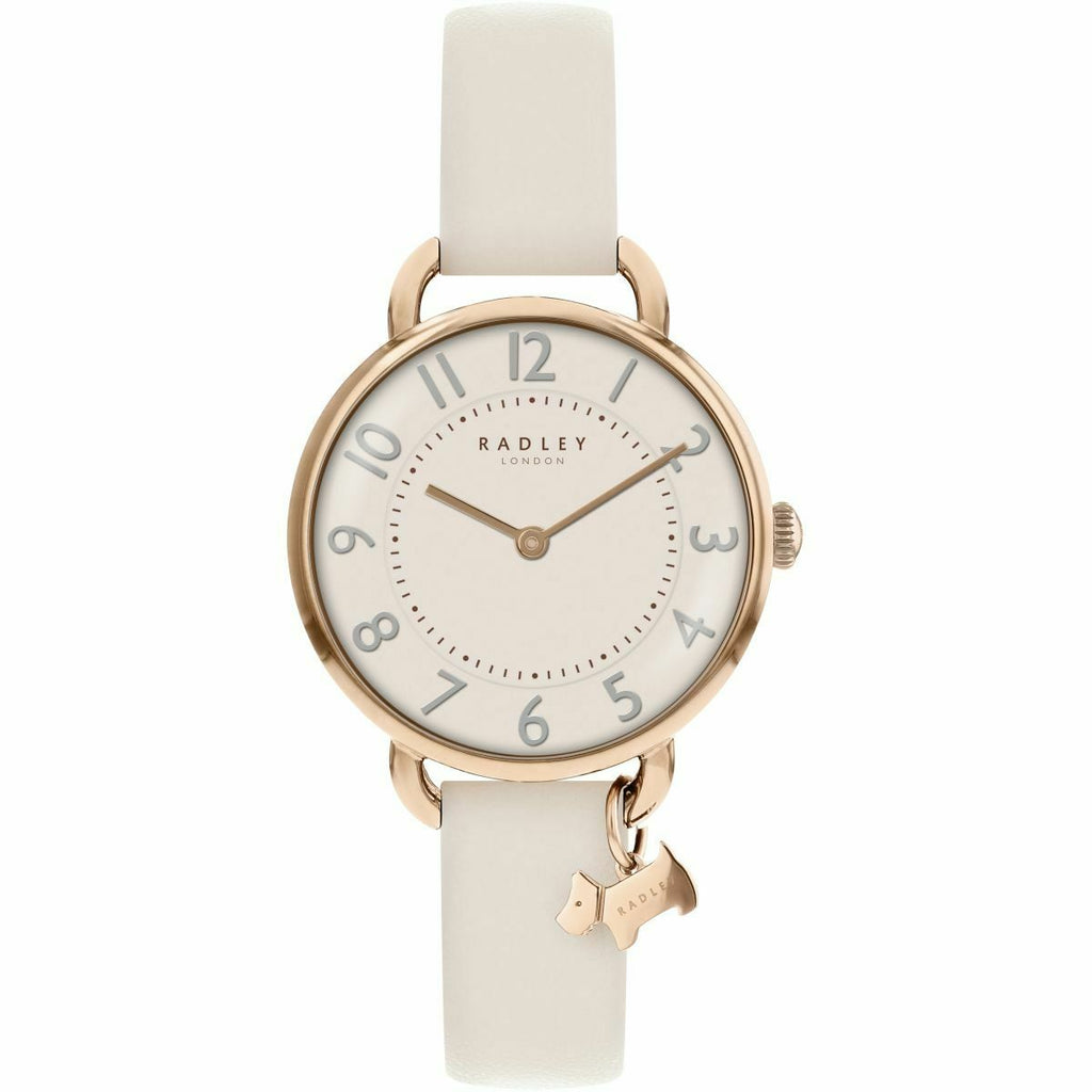 Southwark Park Rose/ Cream Leather Strap Watch