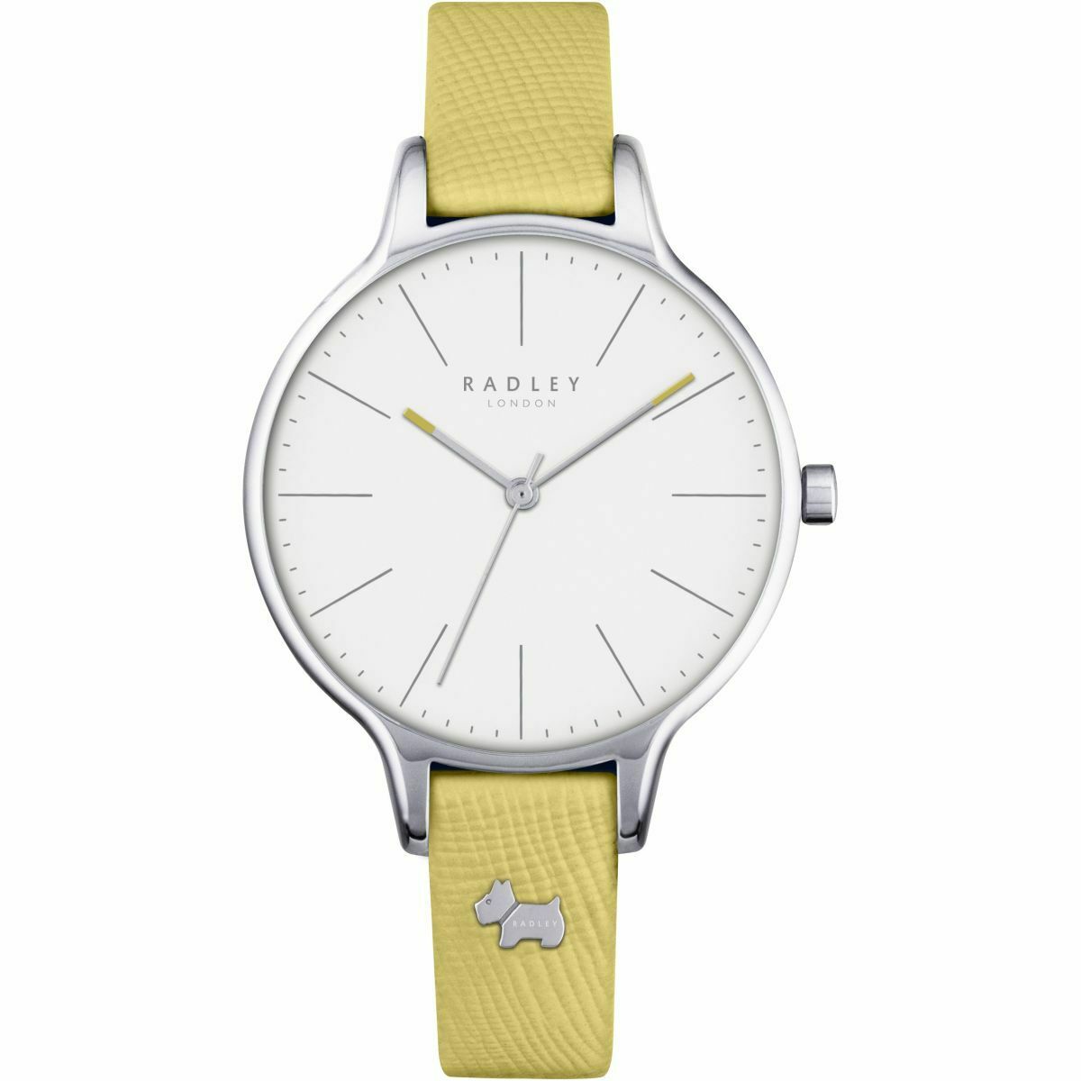 Millbank Yellow Leather Strap Watch Summer